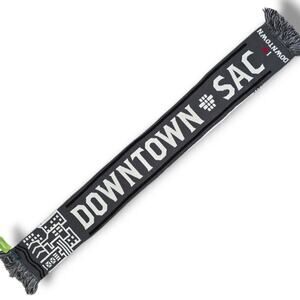 Sacramento California women's double-sided I Love Downtown Sac scarf
